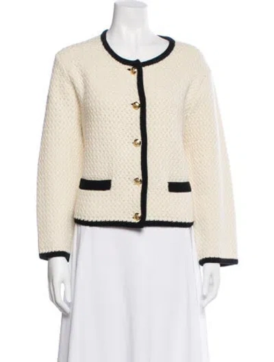 Pre-owned Nili Lotan Lambswool Evening Jacket W/ Tags In Neutral
