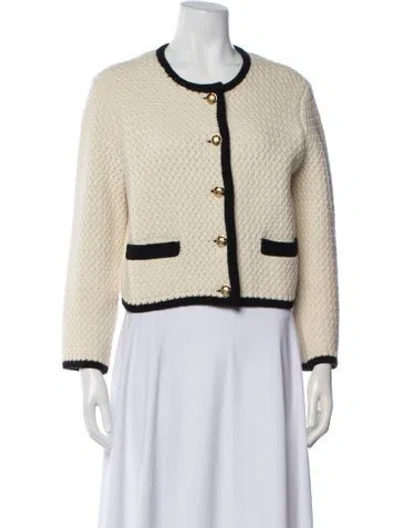 Pre-owned Nili Lotan Lambswool Jacket In Neutrals