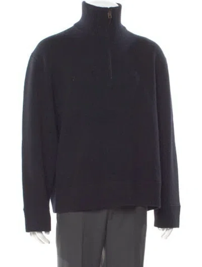 Pre-owned Nili Lotan Lambswool Turtleneck Pullover In Black