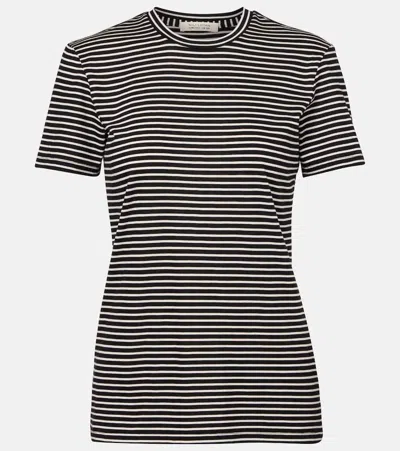 Nili Lotan Lana Striped Cotton-blend T-shirt