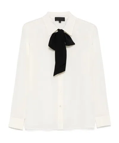 Nili Lotan Lapel Shirt In White