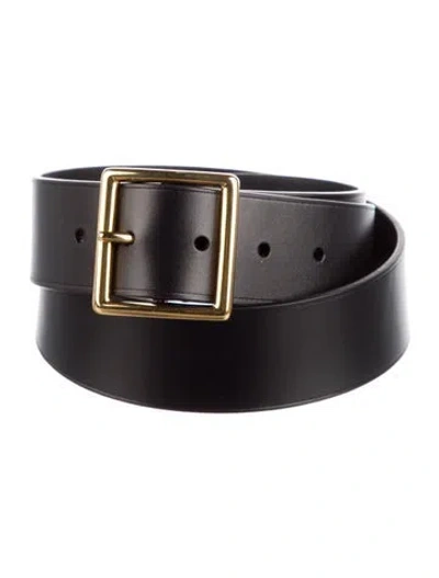 Pre-owned Nili Lotan Leather Belt In Black
