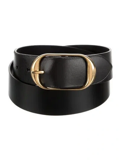 Pre-owned Nili Lotan Leather Belt In Black