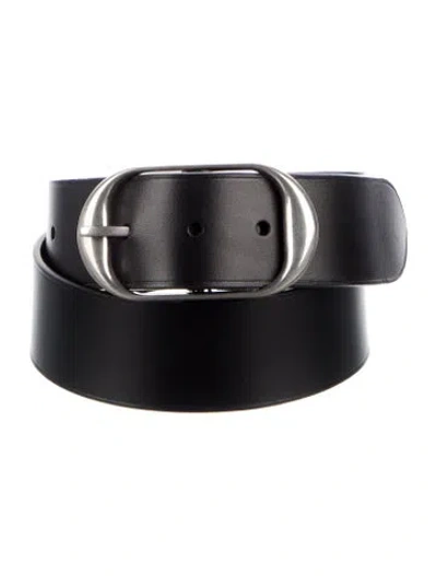 Pre-owned Nili Lotan Leather Belt In Black