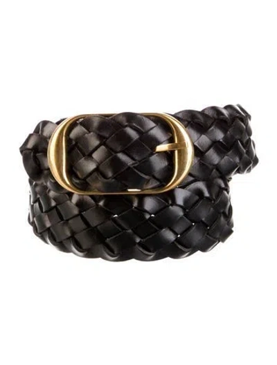 Pre-owned Nili Lotan Leather Belt In Black