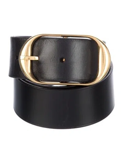 Pre-owned Nili Lotan Leather Belt In Black