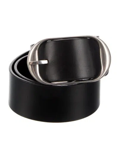 Pre-owned Nili Lotan Leather Belt In Black