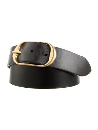 Pre-owned Nili Lotan Leather Belt In Black