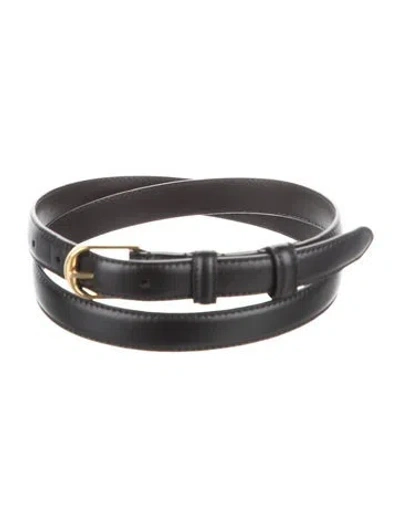 Pre-owned Nili Lotan Leather Belt In Black