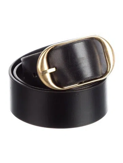 Pre-owned Nili Lotan Leather Belt In Black