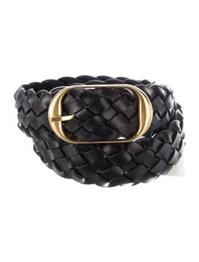 Pre-owned Nili Lotan Leather Belt In Black