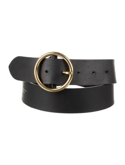 Pre-owned Nili Lotan Leather Belt In Black