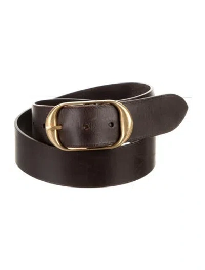 Pre-owned Nili Lotan Leather Belt In Brown