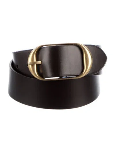 Pre-owned Nili Lotan Leather Belt W/ Tags In Black