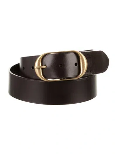 Pre-owned Nili Lotan Leather Belt W/ Tags In Brown
