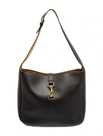 Pre-owned Nili Lotan Leather Lou In Black