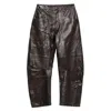 Nili Lotan Leather Pants In Brown