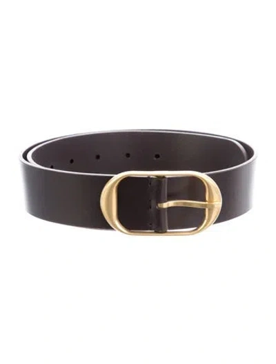 Pre-owned Nili Lotan Leather Waist Belt In Brown