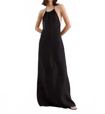 Nili Lotan Lelia Halter Dress In Black