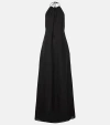 Nili Lotan Women's Lelia Linen Halterneck Maxi Dress In Black