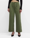 Nili Lotan Leon Wide-leg Brushed Stretch Cotton Boy Pants In Camo