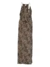 Nili Lotan Leopard-print Sleeveless Maxi Dress In Animal Print