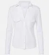 Nili Lotan Liam Cotton Shirt In Weiss