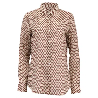 Nili Lotan Libby Paisley Printed Shirt In Multicolor Cotton