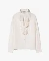 Nili Lotan Lily Silk Blouse In White