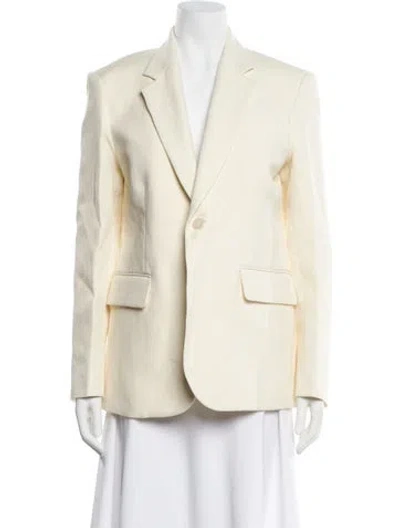 Pre-owned Nili Lotan Linen Blazer In Neutral