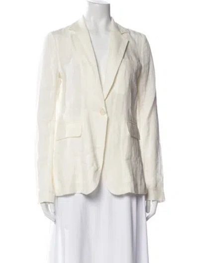 Pre-owned Nili Lotan Linen Blazer In Neutral