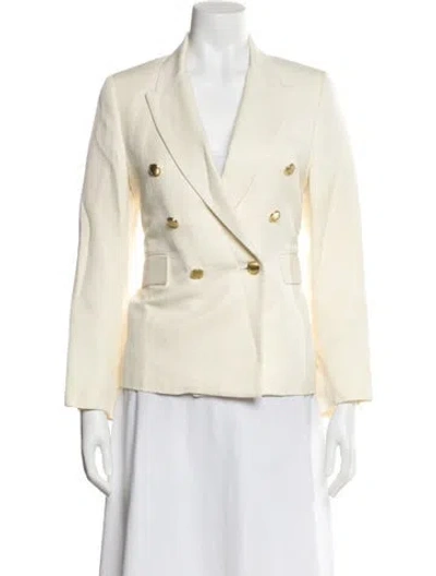 Pre-owned Nili Lotan Linen Blazer In Neutral