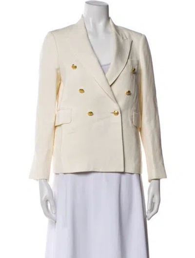 Pre-owned Nili Lotan Linen Blazer In Neutral