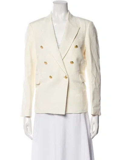 Pre-owned Nili Lotan Linen Blazer In Neutral