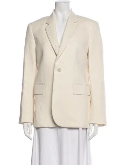 Pre-owned Nili Lotan Linen Blazer In Neutral