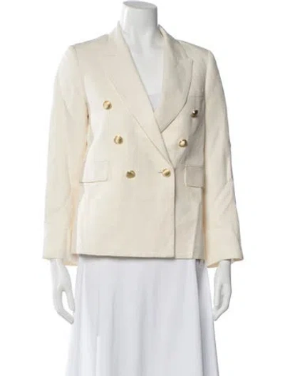Pre-owned Nili Lotan Linen Blazer In Neutral