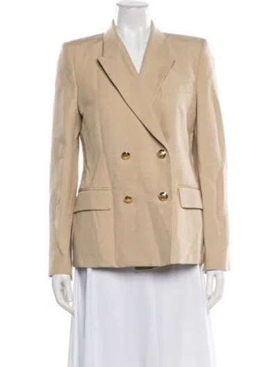 Pre-owned Nili Lotan Linen Blazer In Neutral