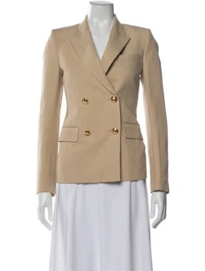 Pre-owned Nili Lotan Linen Blazer In Neutral