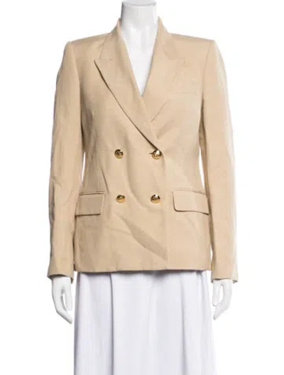 Pre-owned Nili Lotan Linen Blazer In Neutrals