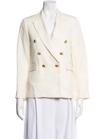 Pre-owned Nili Lotan Linen Blazer In Neutrals