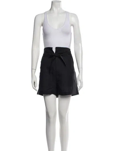 Pre-owned Nili Lotan Linen Shorts In Black