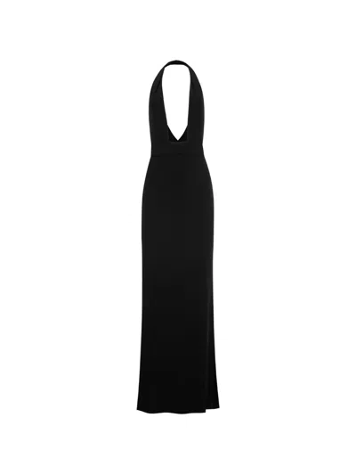 Nili Lotan Lita Halterneck Gown In Black