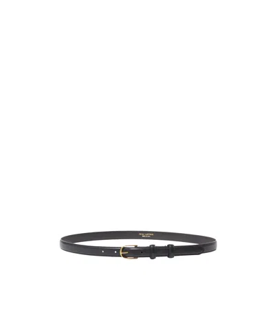 Nili Lotan Logo Belt In Black