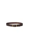 Nili Lotan Logo Belt In Brown