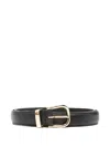 Nili Lotan Loiuse Gold-tone Buckle Belt In Black