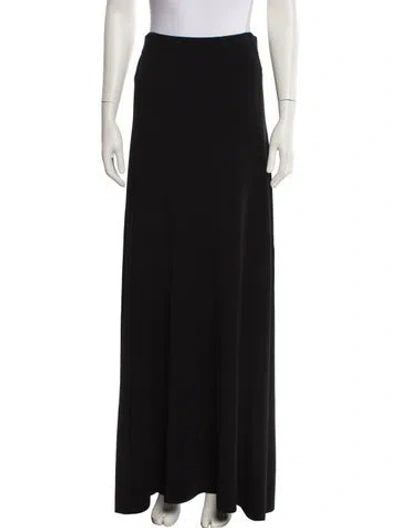 Pre-owned Nili Lotan Long Skirt In Black