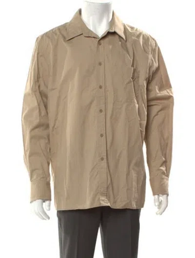 Pre-owned Nili Lotan Long Sleeve Dress Shirt In Neutral