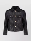 Nili Lotan Long Sleeve Jacket With Front Pockets And Buttons In Black