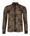 Nili Lotan Celestine Shirt Vintage Leopard Print In Animal Print