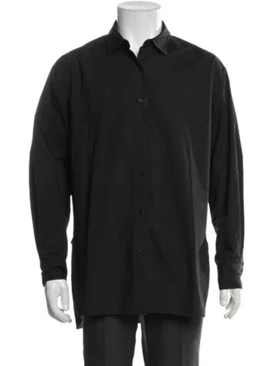 Pre-owned Nili Lotan Long Sleeve Shirt In Black